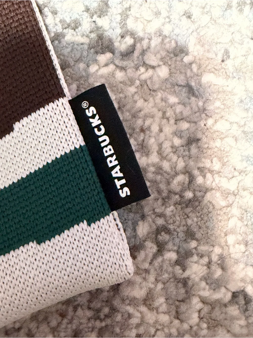 Starbucks Japan Coffee & Donut Zip Pouch - Brown & Green